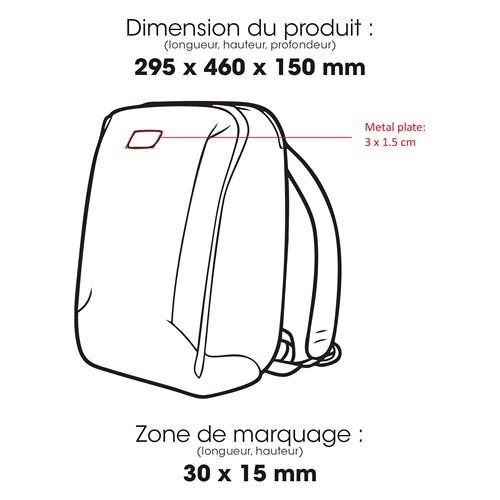 NAIA - sac à dos pour ordinateur professionnel Waste2Gear 20 L - 2