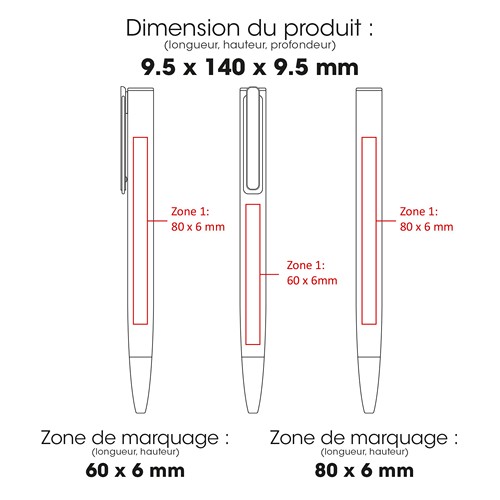 URRGH - Stylo à bille en aluminium recyclé et ABS recyclé - 2