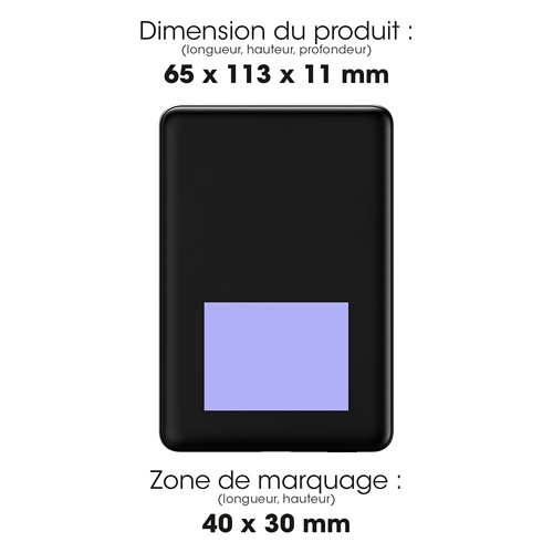 MANTI - BATTERIE DE SECOURS ALUMINIUM  MAGSAFE 20W - NOIR - 2