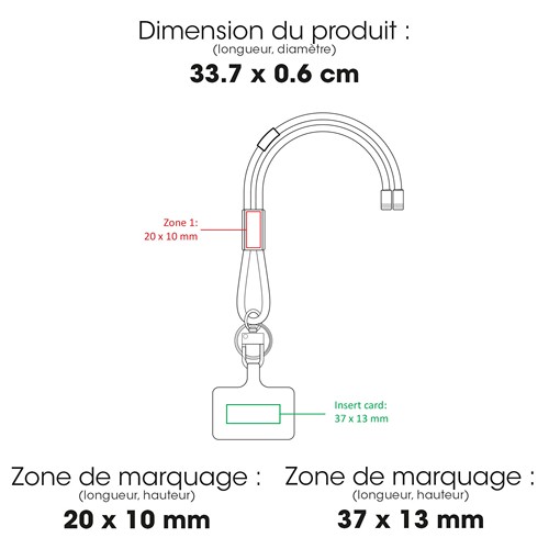 DIEGO M - Bracelet pour téléphone portable en RPET