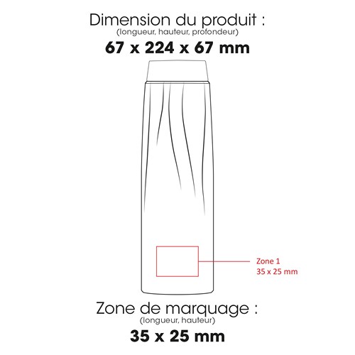 CALYPSO 880H - CALYPSO - 360° - Bouteille isotherme en acier inoxydable recyclé à double paroi, 500 ml/17 oz - 2