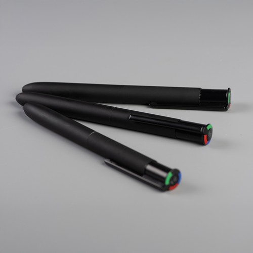 4KOLOR - Stylo à bille 4 couleurs en aluminium recyclé - 4