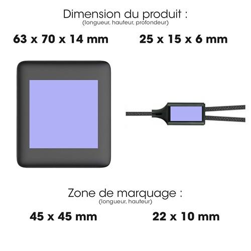 KIT ESSENTIEL BATTERIE 5000 MAH + CÂBLE