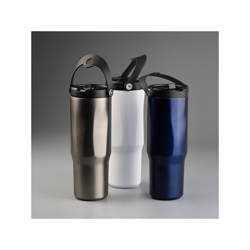 CALYPSO 878 - Gobelet en acier inoxydable recyclé à double paroi et sous vide, 900 ml / 30 oz - 6