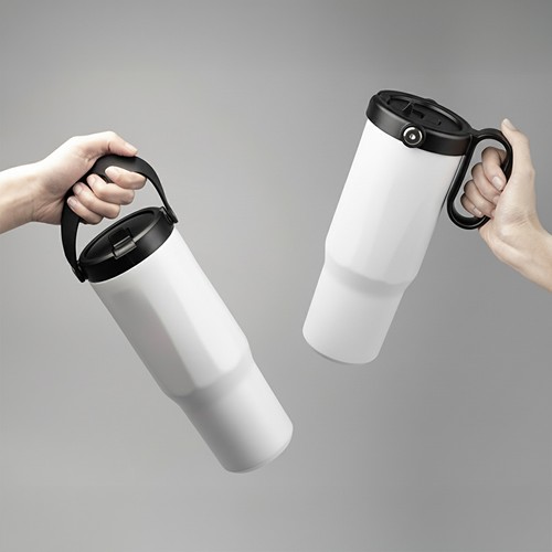 CALYPSO 878 - Gobelet en acier inoxydable recyclé à double paroi et sous vide, 900 ml / 30 oz
