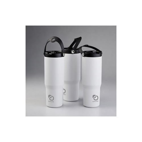 CALYPSO 878 - Gobelet en acier inoxydable recyclé à double paroi et sous vide, 900 ml / 30 oz