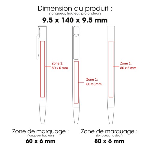 AIIE - Stylo à bille en aluminium recyclé et ABS recyclé - 2