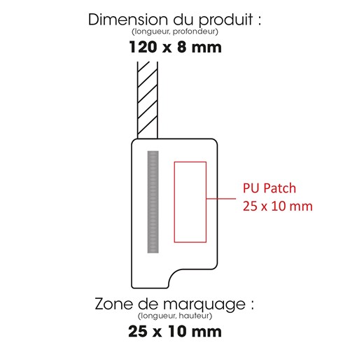 WEI - Lanière pour téléphone RPET avec carte insérée