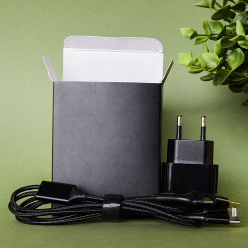 HAKO - KIT ESSENTIEL PRISE + CÂBLE NOIR