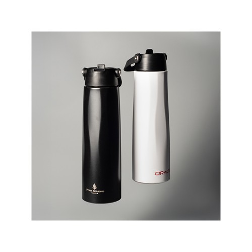 CALYPSO 880XXL - Bouteille de sport en acier inoxydable recyclé à double paroi et sous vide, 1 litre/33 oz - 5