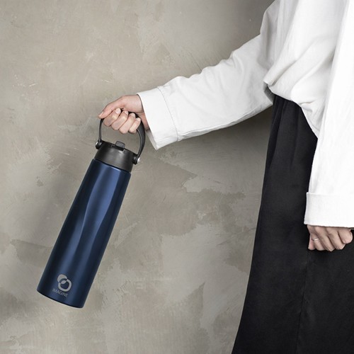 CALYPSO 880XXL - Bouteille de sport en acier inoxydable recyclé à double paroi et sous vide, 1 litre/33 oz - 6