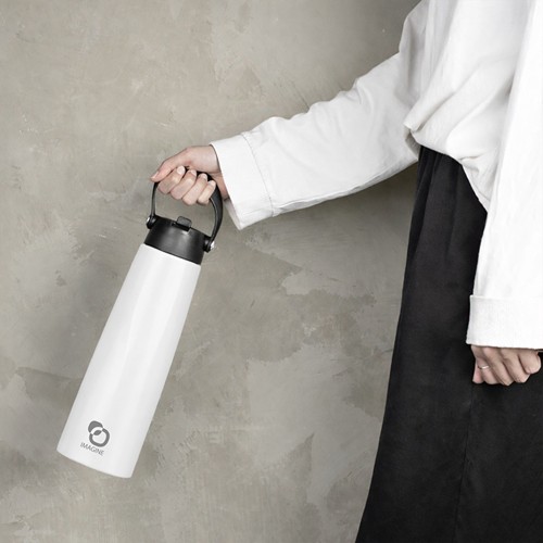 CALYPSO 880XXL - Bouteille de sport en acier inoxydable recyclé à double paroi et sous vide, 1 litre/33 oz