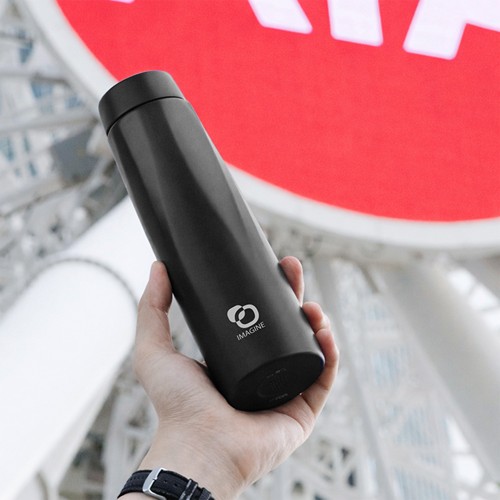 CALYPSO 880 - Bouteille isotherme en acier inoxydable recyclé à double paroi, 500 ml/17 oz - Powder coating