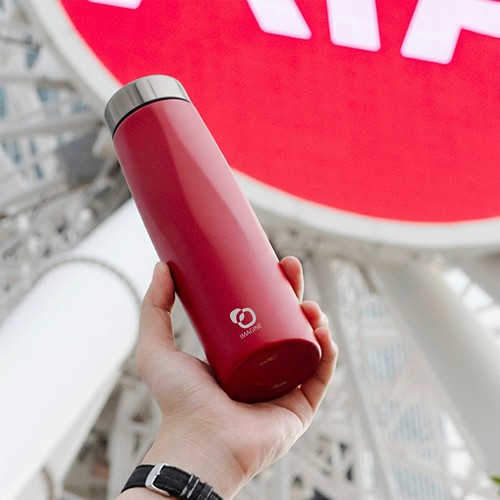 CALYPSO 880 - Bouteille isotherme en acier inoxydable recyclé à double paroi, 500 ml/17 oz - Powder coating