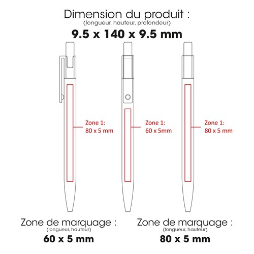 AAARR - Stylo en aluminium recyclé, bambou FSC® et ABS recyclé - 2
