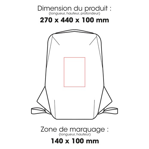 SHAPE RPET - Sac à dos pour ordinateur RPET 20 L - 5