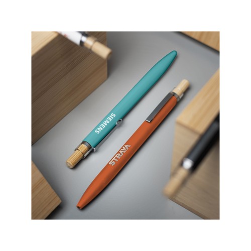 BAAM - Stylo à bille en aluminium recyclé, bambou FSC® et ABS recyclé - 8