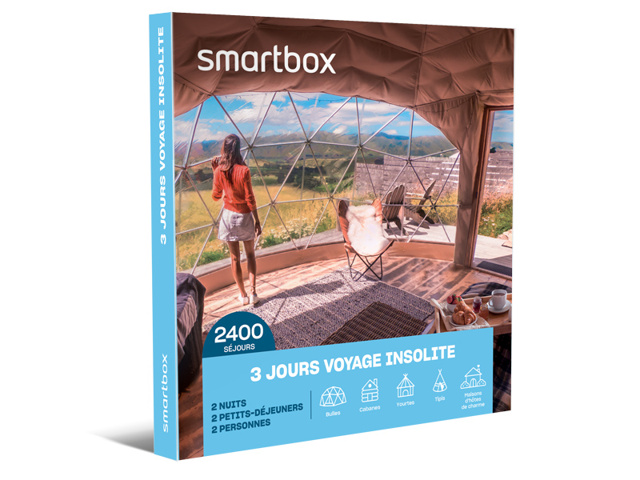 3 jours - Voyage insolite 139.90 €, Smartbox
