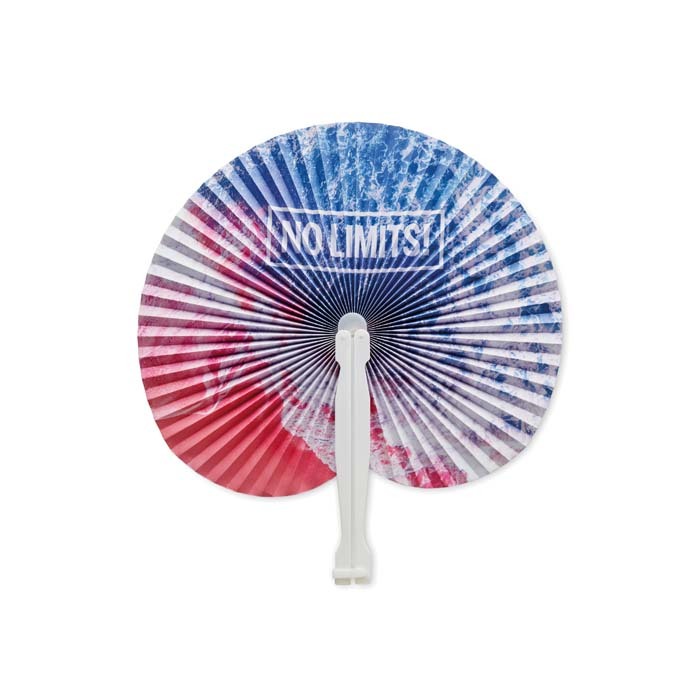 Eventail en plastique en quadrichromie, PROPULZ, Objets publicitaires personnalisés