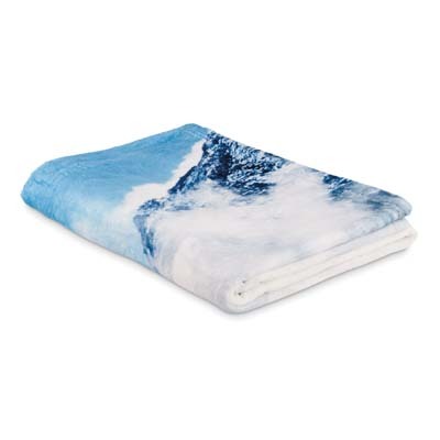 Couverture en coral fleece imprimée en quadri