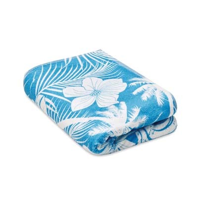 Serviette de plage en quadri