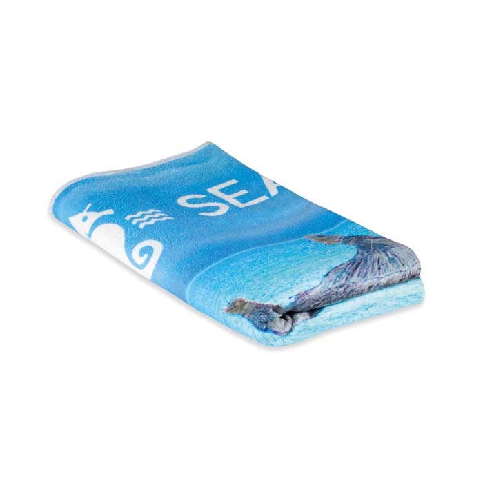 Serviette de plage en microfibre impression quadri