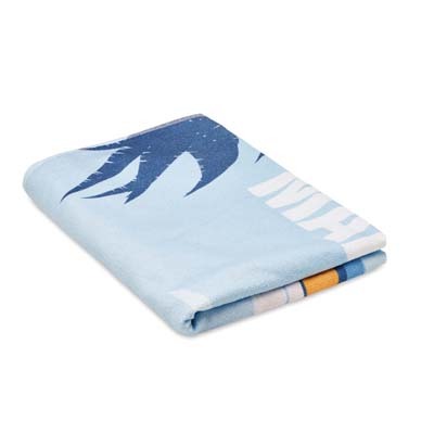 Serviette de plage en quadri