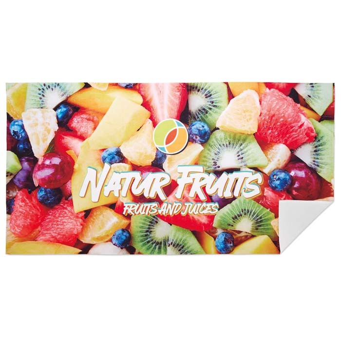 Serviette de plage en quadri coton et polyester, PROPULZ, Objets publicitaires personnalisés