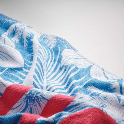 Serviette de plage en quadri