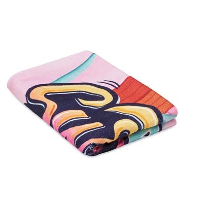 Serviette de plage en quadri