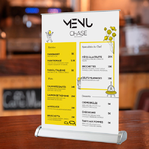 Mini Kakémono Roll Up Format A3 29.7 x 42 cm, Impression de votre logo, Objets Personnalisables, Caudry
