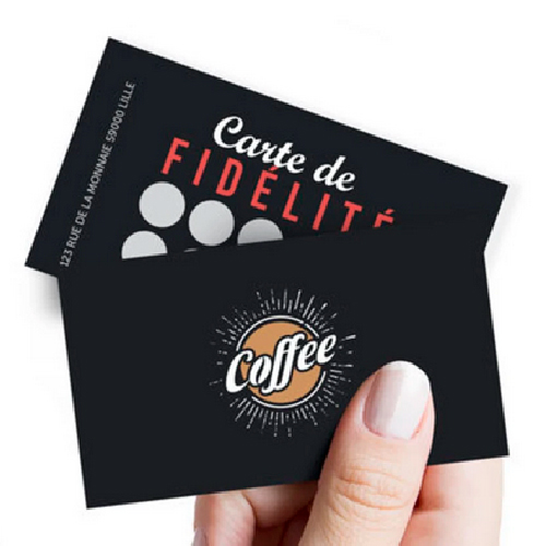 Carte de fidélité  8.5 x 5.5 cm