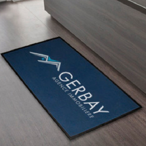 Tapis extra fin à usage quotidien 60 x 80 cm, Impression de votre logo, Objets Personnalisables, Caudry