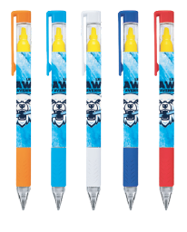 STYLO À BILLE + SURLIGNEUR