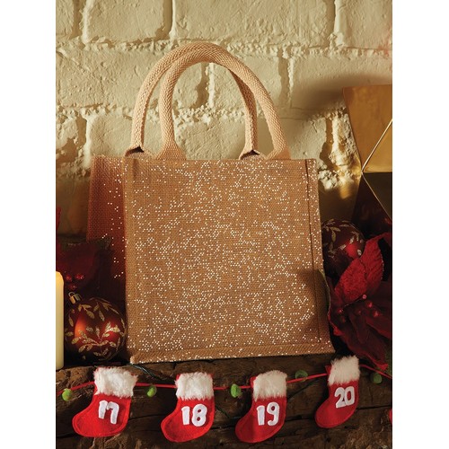 Shimmer Jute Mini Gift Bag thumbnail 7