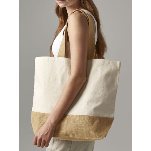 Jute Base Canvas Tote thumbnail 4