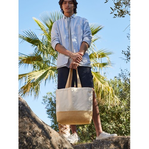 Jute Base Canvas Tote thumbnail 5