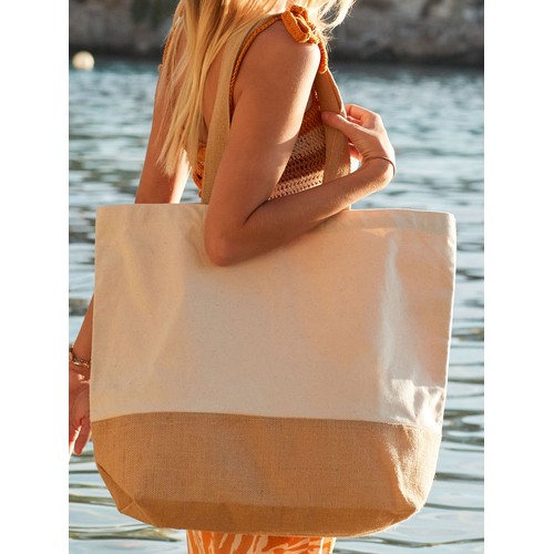 Jute Base Canvas Tote XL thumbnail 4