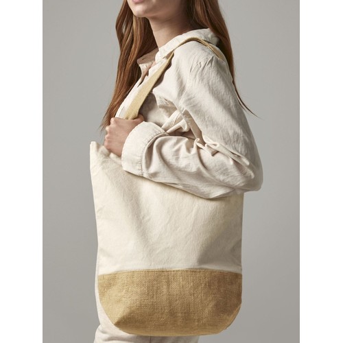 Jute Base Canvas Shopper thumbnail 4