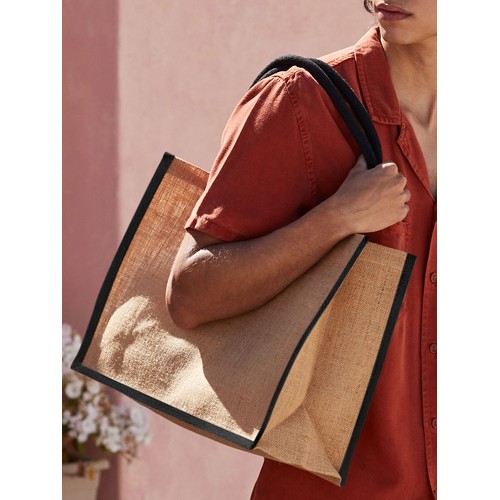 Natural Starched Jute Classic Shopper thumbnail 4