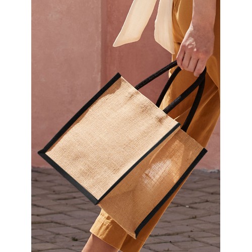 Natural Starched Jute Midi Tote thumbnail 4