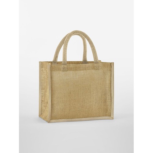 Natural Starched Jute Mini Gift Bag