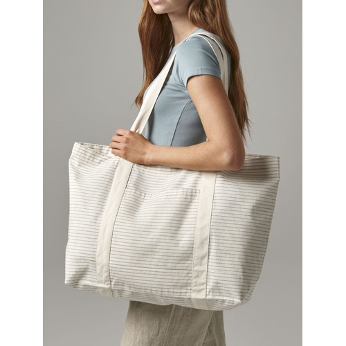 Striped Organic Cotton Shopper thumbnail 4