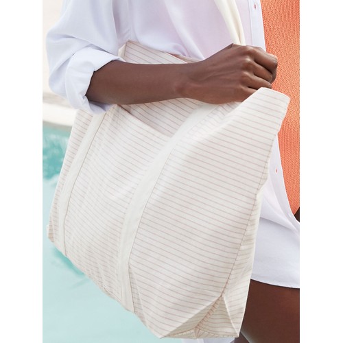 Striped Organic Cotton Shopper thumbnail 6