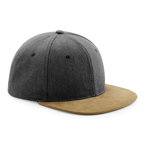 GORRA SNAPBACK CON VISERA DE ANTE SINTÉTICO