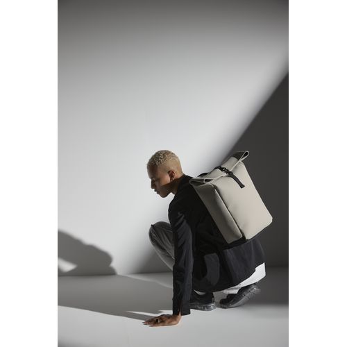 Matte PU Roll-Top Backpack Matte PU Roll-Top Backpack
