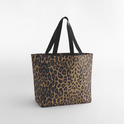 Leopard Print Carryall Tote Bag
