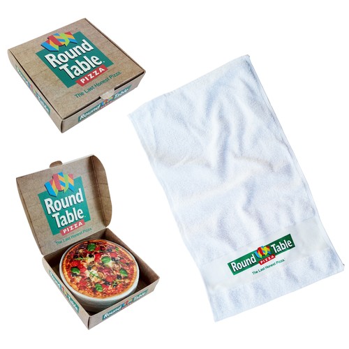 Serviette de bain compacte brodée avec 5000 piqures (30x130cm)