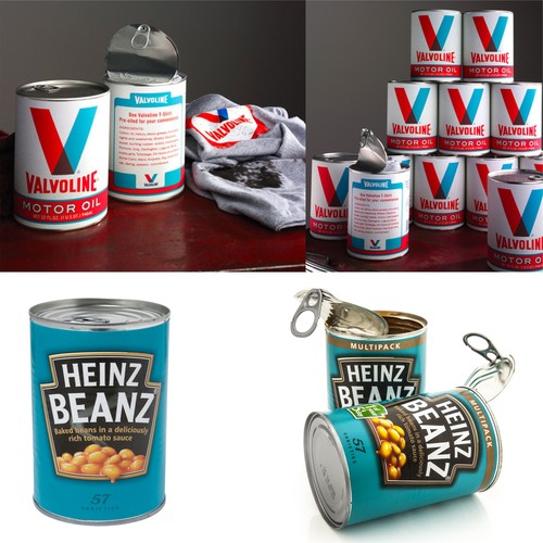 CAMISETA BLANCA PERSONALIZADA CON IMPRESIÓN A 3 COLORES  Y EN LATA