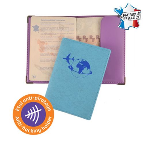 Protège passeport QUICK EXIT COUSU 'anti-RFID'  (anti fraude) - 1